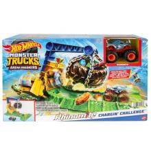 Hot Wheels Monster Trucks Arena Smashers, Desafio de Rhinomite - HTP18 - MATTEL