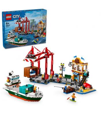 LEGO City - 60422 - Porto Marítimo com Navio de Carga