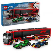 LEGO City - 60445 - Camião de F1® com Carros de F1® RB20 e AMR24