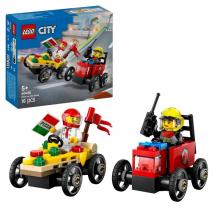 LEGO City - 60458 - Pack de Carros de Corrida Pizza vs. Carro dos Bombeiros