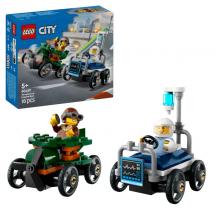 LEGO City - 60459 - Pack de Carros de Corrida Aeronave vs. Cama de Hospital