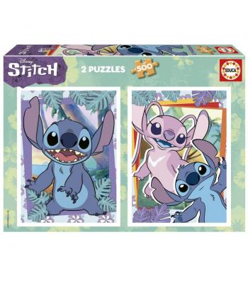 Educa Puzzle 2x500 peças, Stitch - 19732 