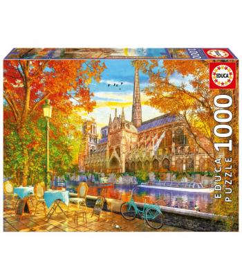 Educa Puzzle 1000 peças - 19936 - Outono Em Notre Dame