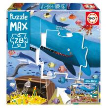 Educa Puzzle Max 28, Animais No Mar - 19956