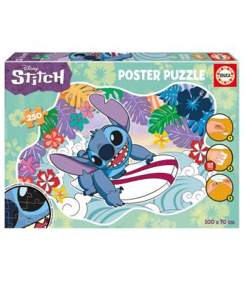 Educa Puzzle 250 peças, poster Stitch - 19963 