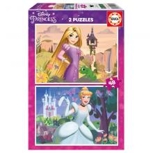 Educa Puzzle 2x48 peças - 19997 - Princesas