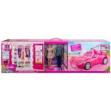 Barbie e Ken com carro e roupeiro - GVK05